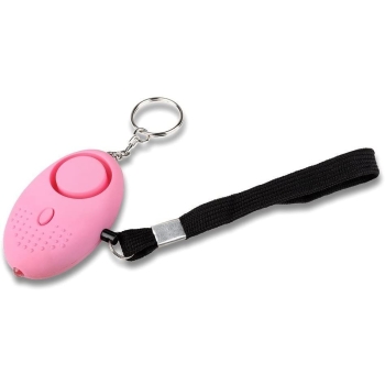 Kieszonkowy Panic Alarm Self Protection 130db z latarką różowy [22090000587]